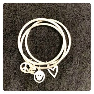 Peace Love World bangles